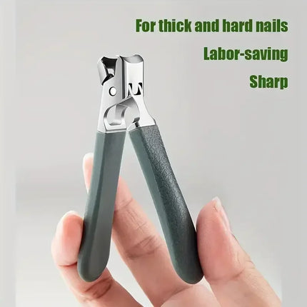 Professional Stainless Steel Nail Clippers Set for Thick Nails Anti-Splash Sharp Trimmer Nail Pedicure Manicure Tools for Men 2028