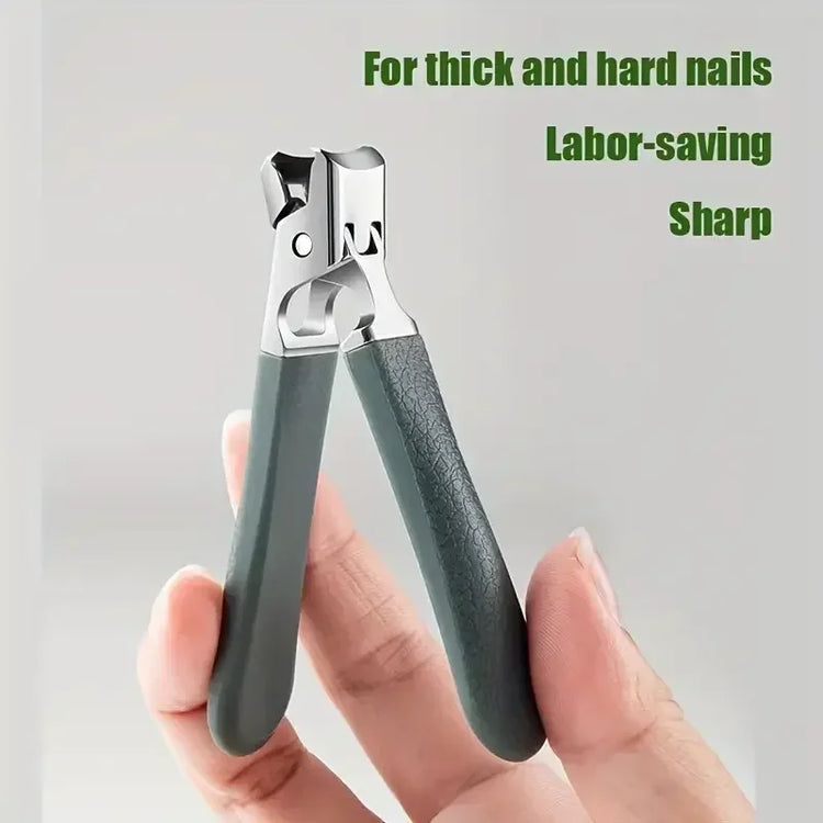 Professional Stainless Steel Nail Clippers Set for Thick Nails Anti-Splash Sharp Trimmer Nail Pedicure Manicure Tools for Men 2028