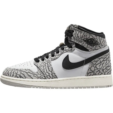 Scarpe da basket per bambini grandi Nike Air Jordan 1 GS originali per ragazze FD1437-052 platinumshop