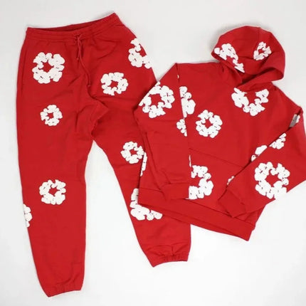 DENIM TEARS brand hot selling new fashionable foam cotton printed hoodie, European and American fashionable men's sports suit PlatiNum