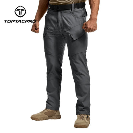 TOPTACPRO Men's Flex Ripstop Water-Resistant Lightweight Stretch Cargo Trousers for EDC Outdoor Work Hiking 8201