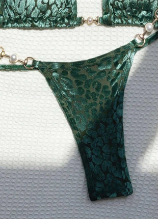 S-XL Leopard Halter Mini Micro Perizoma Bikini Donna Costumi da bagno Costume da bagno femminile Bikini a due pezzi Bagnante Costume da bagno Swim V5207 platinumshop