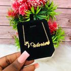 Collana con ciondolo personalizzato di grandi dimensioni, catena cubana spessa, collana con nome di personalizzazione hip-hop, gioielli di moda PlatiNum