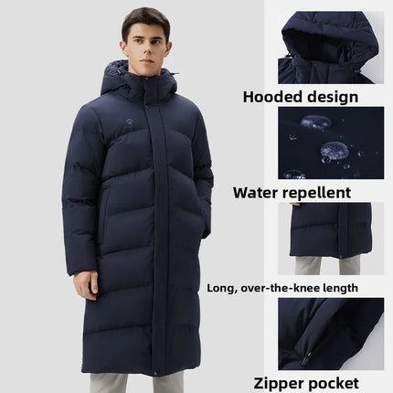 KELME Men's Thermal Down Jacket Outdoor Running Windproof Fleece-Lined Thickened Training Jacket пуховик женский