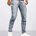 2025 New Motopants leisure motorcycle jeans riding trousers off-road motocross riding pants zipper design Multiple pockets PlatiNum