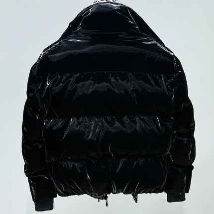 High-End Leopard Print Splicing Faux Two-Piece Parkas Men 2025 Winter New Parkas Thickened Warm Stylish Long Sleeve Chic Jackets