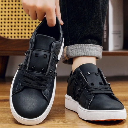 Spring Autumn New Men's White Shoes Trendy Fashion Youth Flat Board Shoes Men's Single Shoes