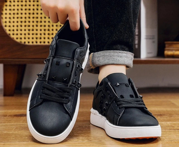 Spring Autumn New Men's White Shoes Trendy Fashion Youth Flat Board Shoes Men's Single Shoes