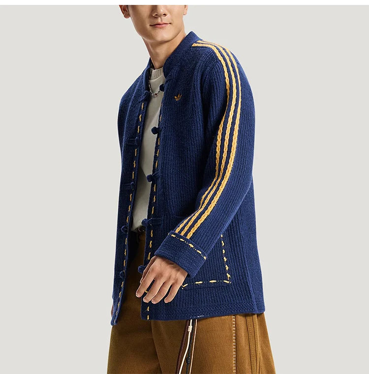 Adidas genuine clover men's and women's knitted loose jacket KR5064