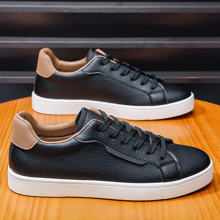 Leather Men's Sports Shoes - Casual Style, Breathable Men's Shoes, Anti-slip and Comfortable, Men's Casual Sneakers