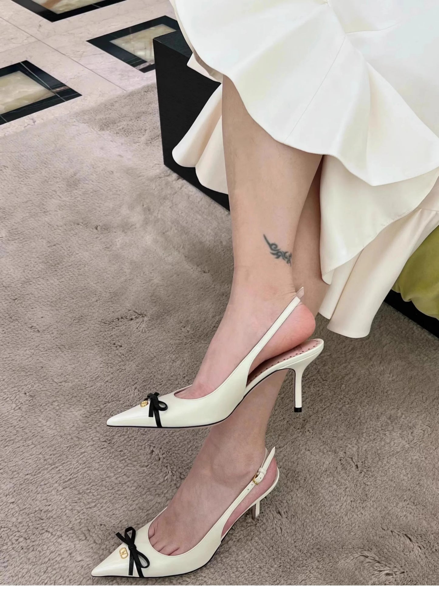 Heels sandals Gladiator summer luxury Brand 2025 bow Women High Heels Pointed toe designer Elegant Slingbacks Party Ladies Shoes