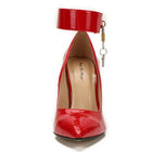 Scarpe décolleté sexy con tacco alto Scarpe da donna con cinturino alla caviglia Chiave Dec Designer di lusso con punta a punta Scarpe con tacco a spillo da donna nere rosse
