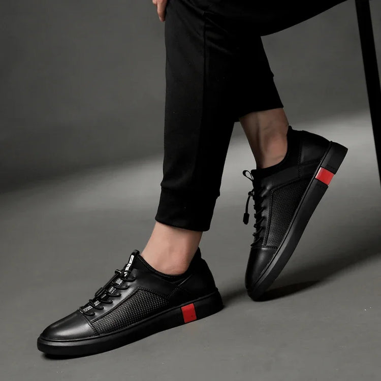 Genuine Leather Mens Luxury Shoes Summer Comfort Brand Men Running Shoes Breathable Walking Sneakers Tenis Masculino Hombre 2024