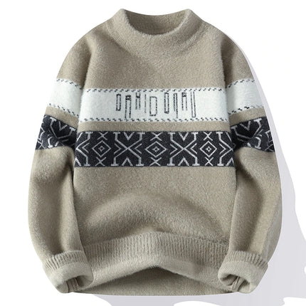 Winter Sweaters for male men thick O-neck sweater men Student youth sweaters autumn Men's wool Casual Knitwear Pullover