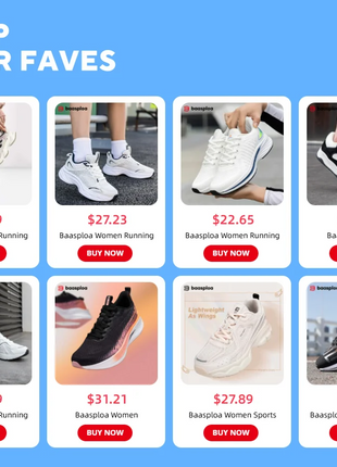 Baasploa Women Running Shoes Lightweight Breathable Sport Shoes Female Comfort White Casual Sneakers Height Increase Cushioning PlatiNum