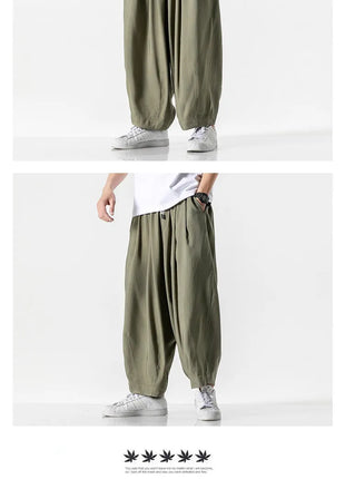 Men's Oversized Wide Leg Pants Comfortable Harajuku Style Joggers Casual Loose Fashion Elastic Waist Streetwear