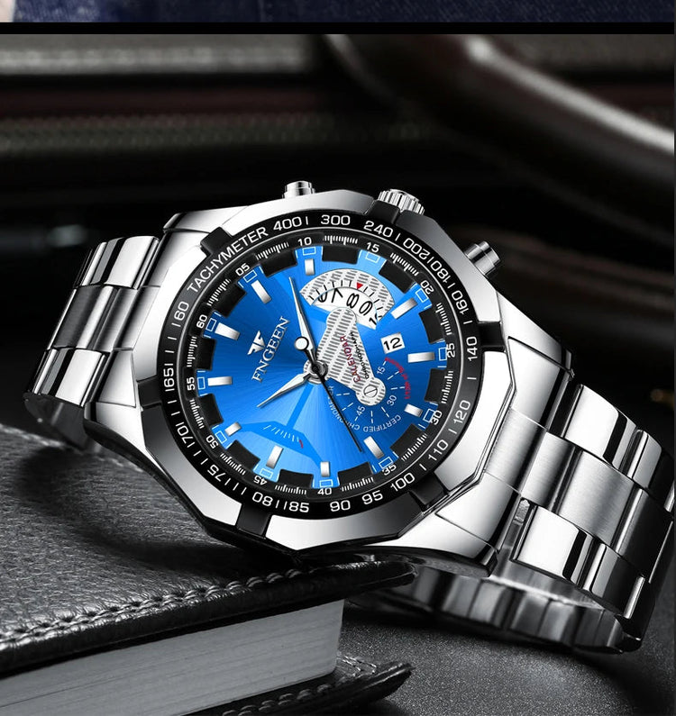 2024 Top Brand di Lusso Orologio di Moda Casual Militare Al Quarzo Sport Orologio Da Polso In Acciaio Pieno Impermeabile Orologio da Uomo Relogio Masculino platinumshop