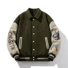Man Baseball Jacket Winter Letter Embroidery Varsity Jacket Women American Vintage Coat Warm Fashion Hip Hop Original Original