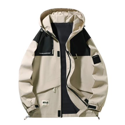 Plus Size Male Waterproof Windproof Hooded Jacket Autumn Winter New Fashion Men Casual Loose Fleece Thick Warm High Quality Coat