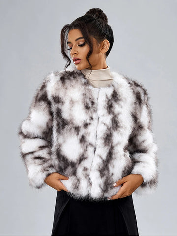 ZADORIN Winter Fur Coats Woman Y2K Clothes Fashion Fur Faux Coat Short Fluffy Faux Fur Jacket Woman Clothing Fur Top Outerwears