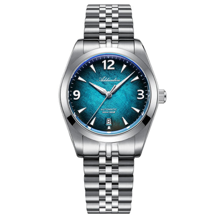 ADDIESDIVE Watch Sapphire New AD2560 Men Automatic Watches 8215 Mechanical Purple Dial Luminous Waterproof 200m Dive Wristwatch