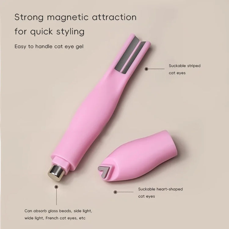 3 in 1 Cat Eye Nail Magnetic Stick Love Heart Snake Pattern French Cat Eye Nail Magnet UV Gel Polish Effect Manicure Design Tool