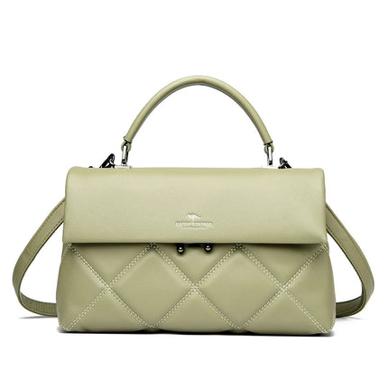 Women's Bag New Trend Korean Handbags Designer Luxury Brand Ladies Shoulder Bags Soft Leather Fashion Versatile Crossbody Bags PlatiNum