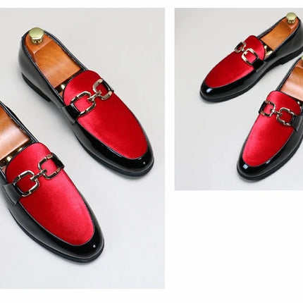 Scarpe in pelle da uomo alla moda Mocassini da sposa per feste Mocassini con bottoni in metallo Uomo Slip-on Comodo da guida Popolare Club Flats