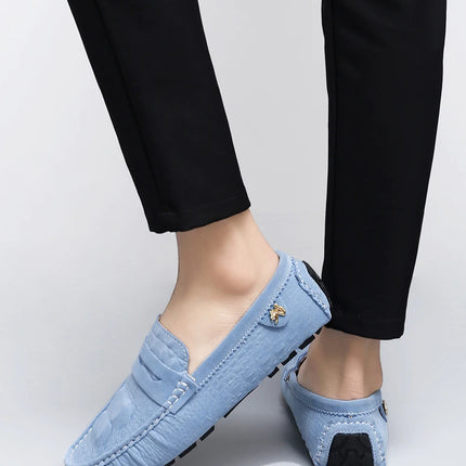 Scarpe Italiane Formali da Uomo, Mocassini in Pelle Fatti a Mano, Scarpe Casual da Guida, Slip-on di Lusso Comodi per Uomo