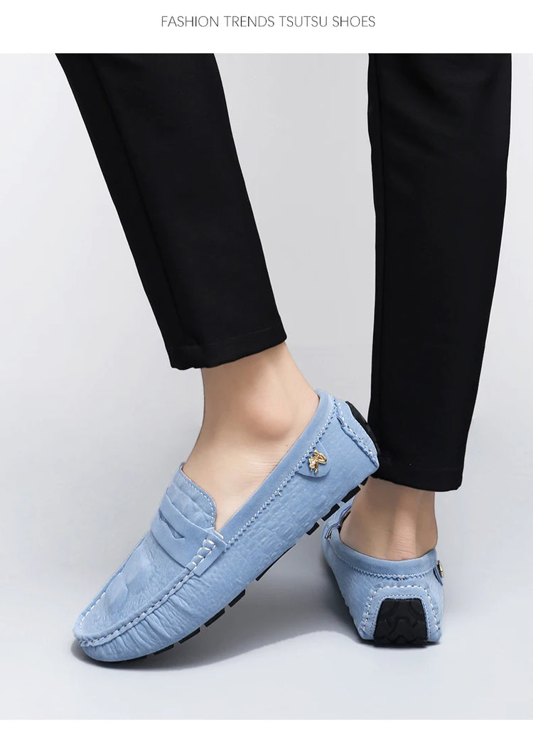 Scarpe Italiane Formali da Uomo, Mocassini in Pelle Fatti a Mano, Scarpe Casual da Guida, Slip-on di Lusso Comodi per Uomo