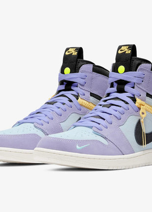 Scarpe da ginnastica Nike originali Air Jordan 1 con cerniera alta da uomo CW6576-500 platinumshop