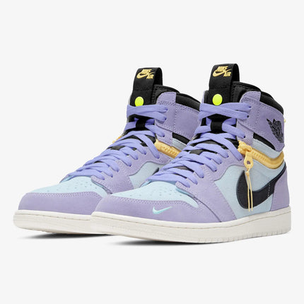 Scarpe da ginnastica Nike originali Air Jordan 1 con cerniera alta da uomo CW6576-500 platinumshop