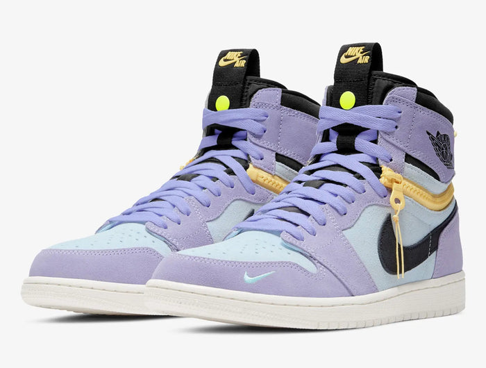 Scarpe da ginnastica Nike originali Air Jordan 1 con cerniera alta da uomo CW6576-500 platinumshop