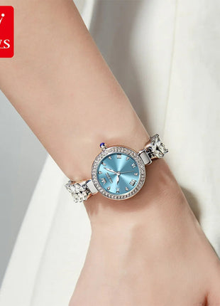 OLEVS 9971 orologio al quarzo per donna scala romana abito elegante orologio da donna moda impermeabile luminoso orologio a mano di lusso originale platinumshop
