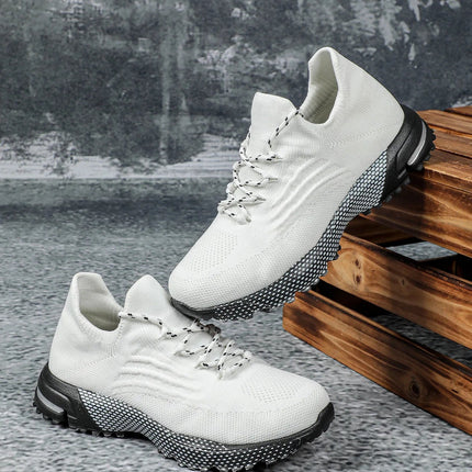Breathable Socks Shoes Women Lightweight Knitted Casual Sneakers Non-slip Walking Footwear Outdoor Jogging Fitness Sports PlatiNum
