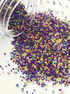 1/2/3Box Nail Art Decoration Caviar Small Beads Glass Rhinestone Nail Charms 3D Clear AB Color Gems Accessories Nail Supplies
