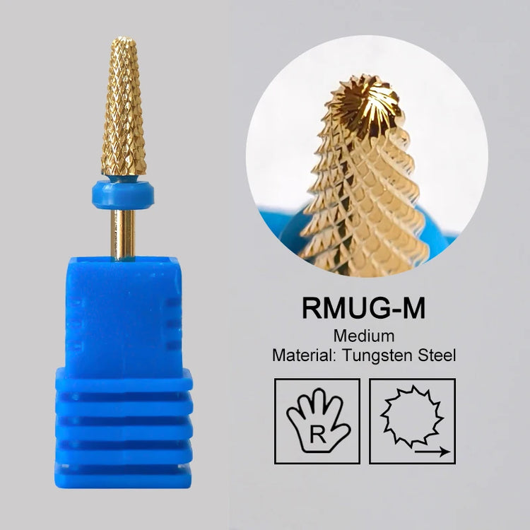 Carbide Large Cone Nail Drill Bits Electric Milling Cutter For Gel Polish Removal Grinding DIY Home Salon Manicure Pedicure Nail Art Accessories Supplies