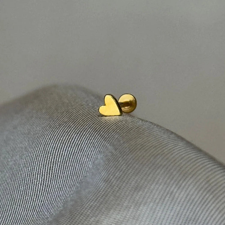 AIDE Heart Round Ball Flat Helix Piercing Earring 925 Sterling Silver Ear Studs Geometric Zircon Exquisite Trinket Studs Aretes PlatiNum