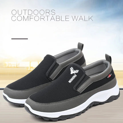 Scarpe da ginnastica da trekking da uomo, scarpe da ginnastica da viaggio ortopediche traspiranti, comode per attività all'aperto, escursioni, passeggiate