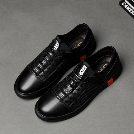 Genuine Leather Mens Luxury Shoes Summer Comfort Brand Men Running Shoes Breathable Walking Sneakers Tenis Masculino Hombre 2024
