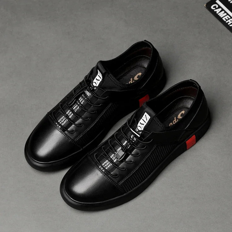 Genuine Leather Mens Luxury Shoes Summer Comfort Brand Men Running Shoes Breathable Walking Sneakers Tenis Masculino Hombre 2024