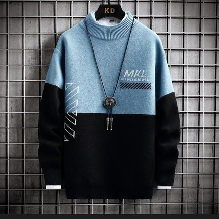 Fashion Sweater For Men Pullovers Men's Clothing Knit Men's Sweat-shirt Autumn Casual Hombre Warm Solid Spring Male Streetwear