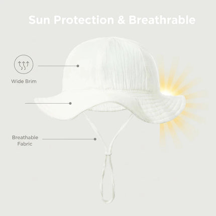 3-18 mesi Cappello da pescatore per bambini Cappello da pescatore per bambini da esterno per protezione solare Ragazzi Ragazze Cappello Panama in cotone Cappello da pescatore per bambini da spiaggia unisex