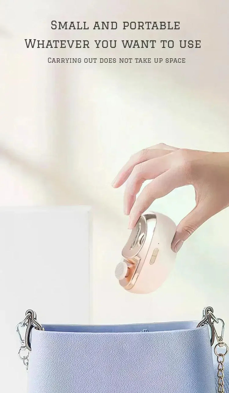 2 In 1 Electric Nail Clippers Manicure Anti-Splash Nail Trimmer For Baby Finger Toe Scissors Pedicure Thick Nails Cutter Tools