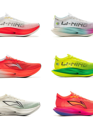 Li-Ning Unisex FEIDIAN 5 ELITE Racing Running Shoes SUPER BOOM LiNing CARBON-FIBER PLATE Shoes Anti-Slip Sneakers ARMV003 PlatiNum
