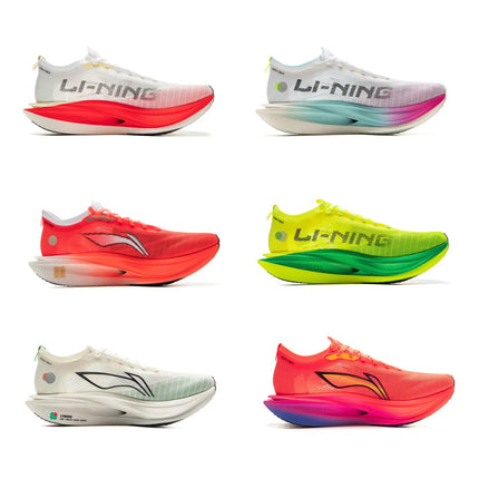 Li-Ning Unisex FEIDIAN 5 ELITE Racing Running Shoes SUPER BOOM LiNing CARBON-FIBER PLATE Shoes Anti-Slip Sneakers ARMV003 PlatiNum