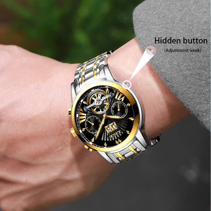 Orologi da Polso Meccanici Automatici LIGE 2026 per Uomo, Marca di Lusso, Orologio da Uomo con Tourbillon, Moda Business, Impermeabile platinumshop