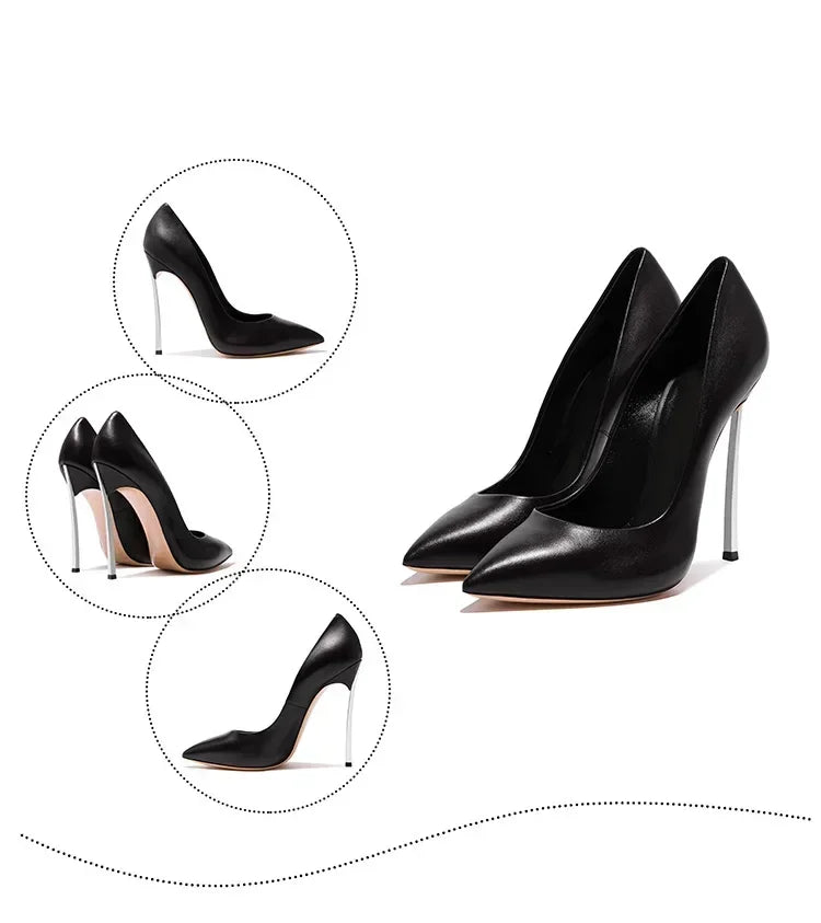 【Measure your feet length before order】Luxury Designer Women Pumps Stiletto High Heel Sexy Fetish Party Zapatos De Tacon C-PU-1