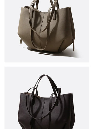 Borse a Mano in Vera Pelle di Prima Qualità per Donna, Borsa a Spalla Grande di Alta Qualità, Borse da Viaggio, Borsa da Viaggio alla Moda per Donna, Marrone