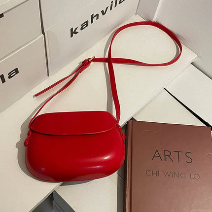 Womens Small Messenger Bag Solid PU Leather Shiny Shoulder Bag Fashion Saddle Bags Flip Buckle Phone Coin Purse Lipstick Storage PlatiNum